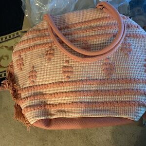 Shade & shore woven tote bag about 21 inches long x 15 inches‎ high